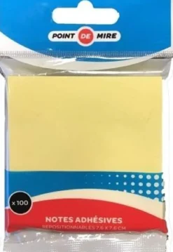 100 NOTES REPOSITIONNABLES 76X76
