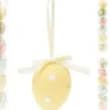 OEUF PAQUES A SUSPENDRE 6CM X6 PIECES