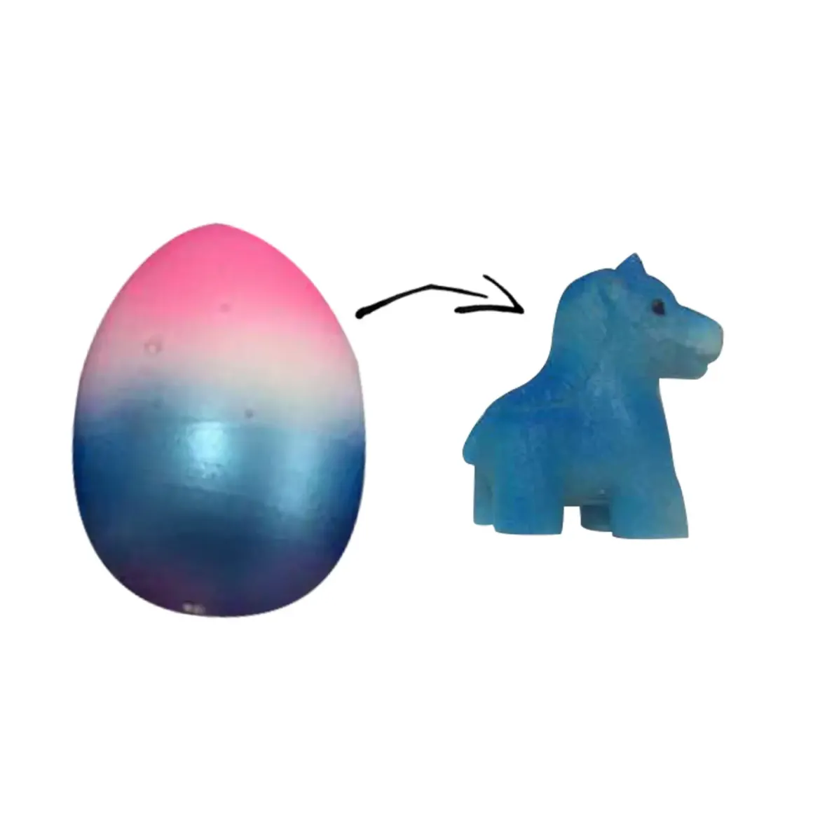 OEUF MAGIQUE MULTICOLORE LICORNE
