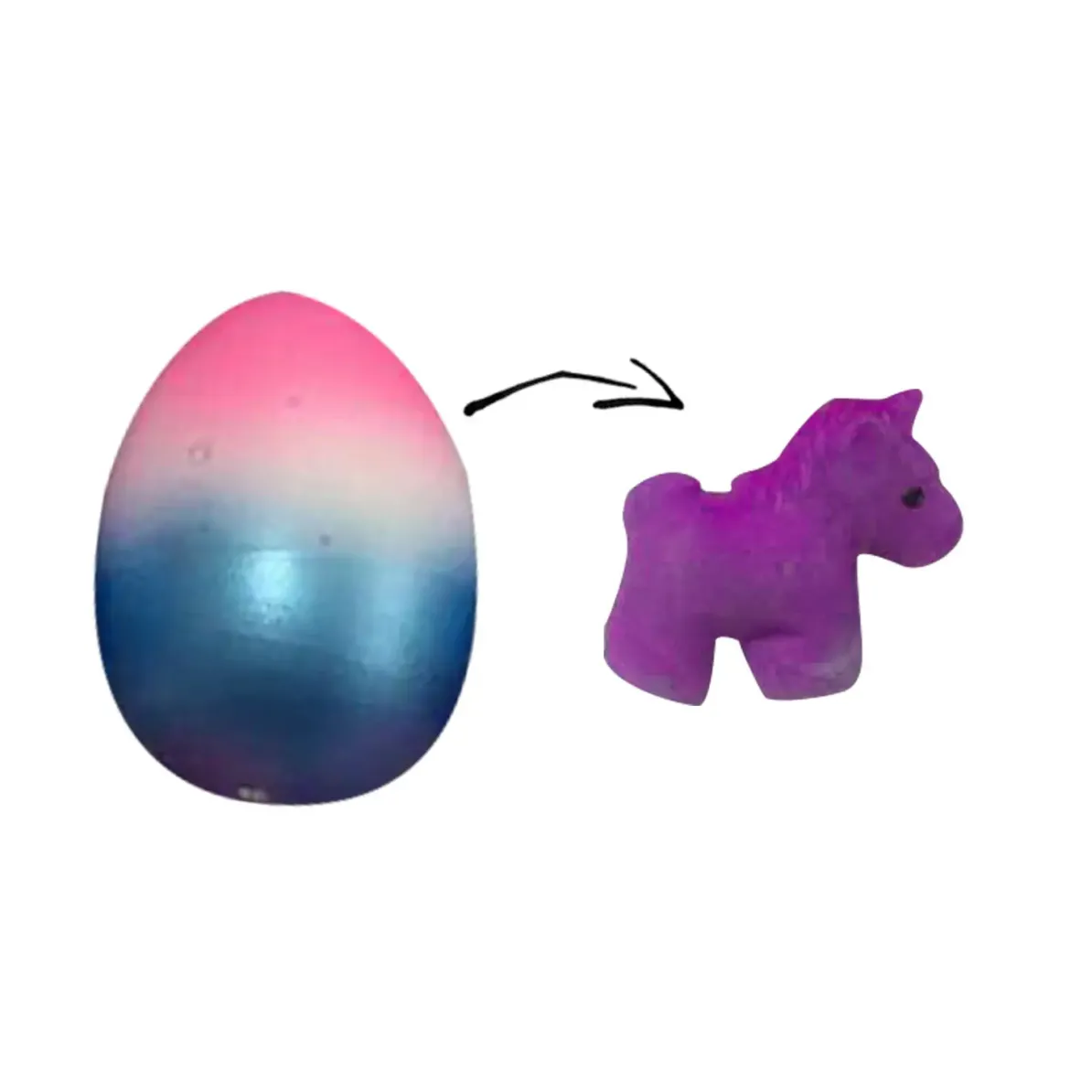 OEUF MAGIQUE MULTICOLORE LICORNE