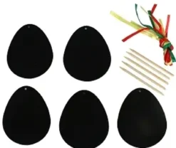 OEUFS DE PAQUES A GRATTER 11X9CM X5 PIECES