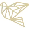 OISEAU DECO ORIGAMI. EN BOIS. 25.8 X 20 X 0.20CM