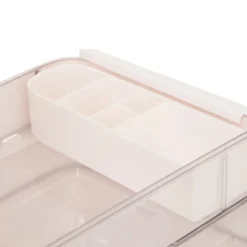 ORGANISEUR BLANC ROSEGOLD SARA D.52.5X39X42.5CM
