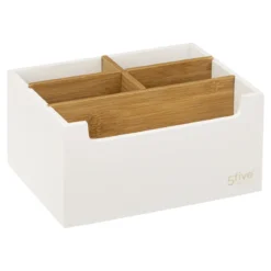 ORGANISEUR 5 COMPARTIMENTS BLANC NATUREO