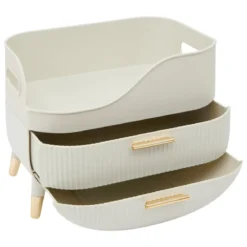 ORGANISEUR RANGEMENT BEIGE GOLD ALBA