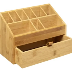 ORGANISEUR 1 TIROIR BAMBOU CUIR