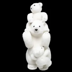 OURS DEBOUT AVEC BEBES H.52CM