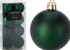 PACK DE 16 BOULES 6CM GREEN