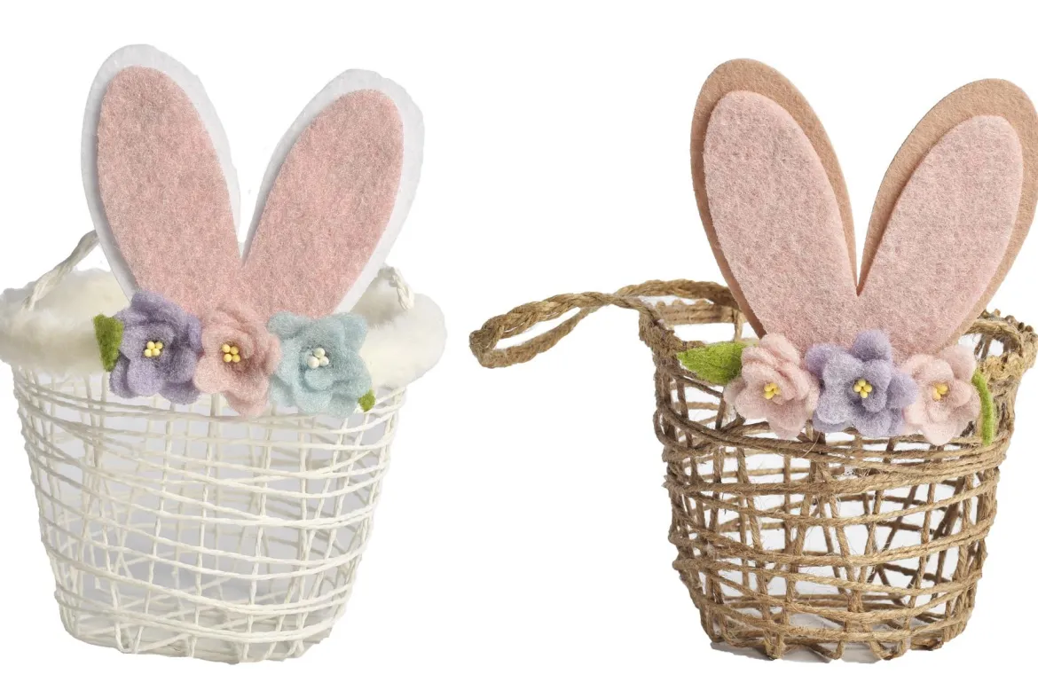 PANIER AVEC GRANDES OREILLES DE LAPIN