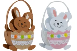 PANIER FEUTRINE LAPIN DANS OEUF