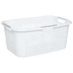PANIER  A LINGE BLANC 40L