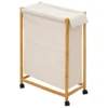 PANIER A LINGE ROULANT BAMBOU 52L