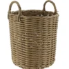 PANIERE A LINGE RECYCLE FACON OSIER 35X36CM NATUREL