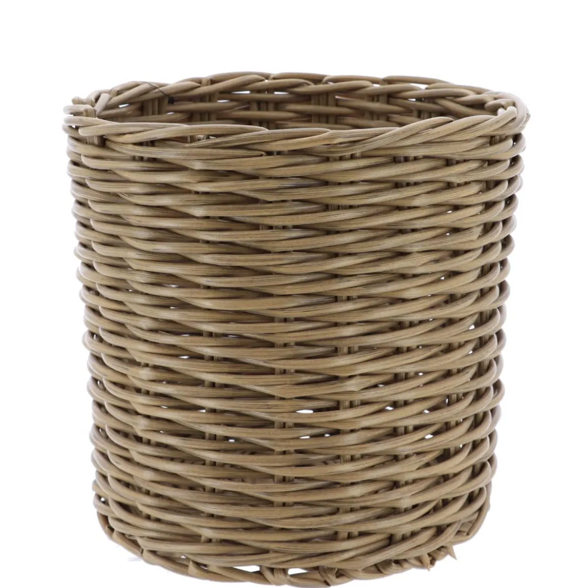 PANIERE A LINGE RECYCLE FACON OSIER 29X29CM NATUREL