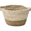 PANIER EVASE MAIS ET VEGETALE 30X20X16CM NATUREL BLANC