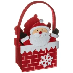 PANIER FEUTRINE PERE NOEL H.20CM
