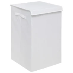 PANIER LINGE 74L COTON BLANC COLORS