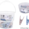 PANIER ROND AVEC 24 PINCES A LINGE
