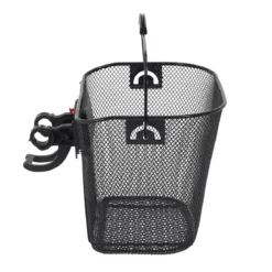 PANIER VELO METAL NOIR CLIP AUTOMATIQUE 10L