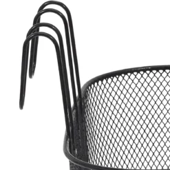 PANIER VELO METAL NOIR 10L