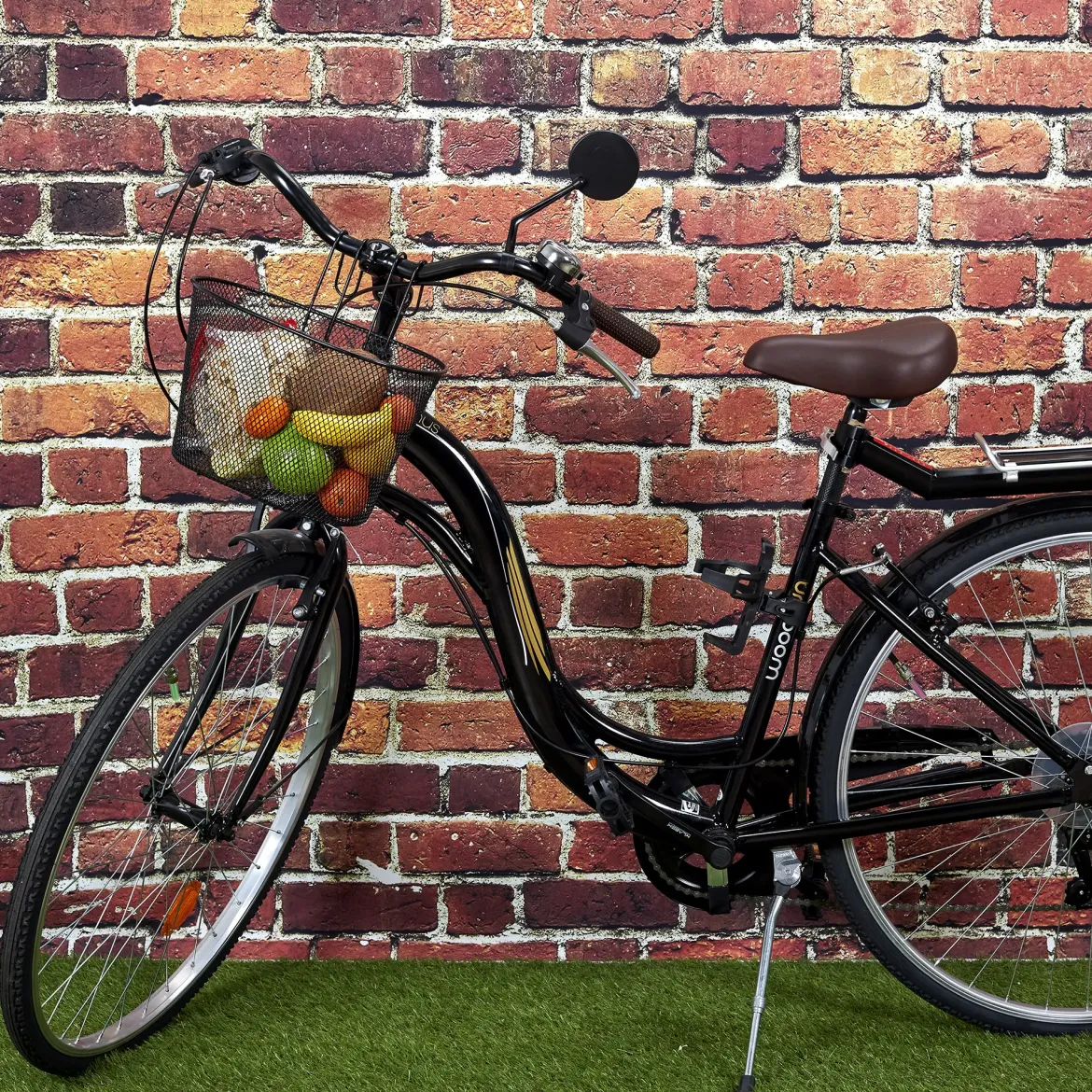 PANIER VELO METAL NOIR 10L