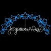 PANNEAU LUMINEUX JOYEUX NOEL BLANC FROID BLEU L.134CM