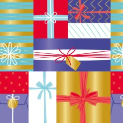 PAPIER CADEAU FESTIF 100X100CM