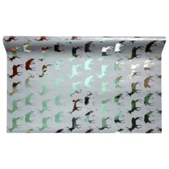 PAPIER CADEAU METAL IMPRIME PETITS MOTIFS 200X70CM