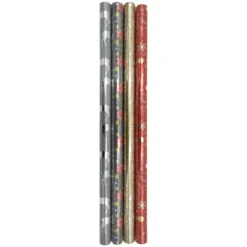 PAPIER CADEAU METAL IMPRIME PETITS MOTIFS 200X70CM