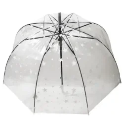 PARAPLUIE CANNE AUTOMATIC TRANSPARENT IMPRIME