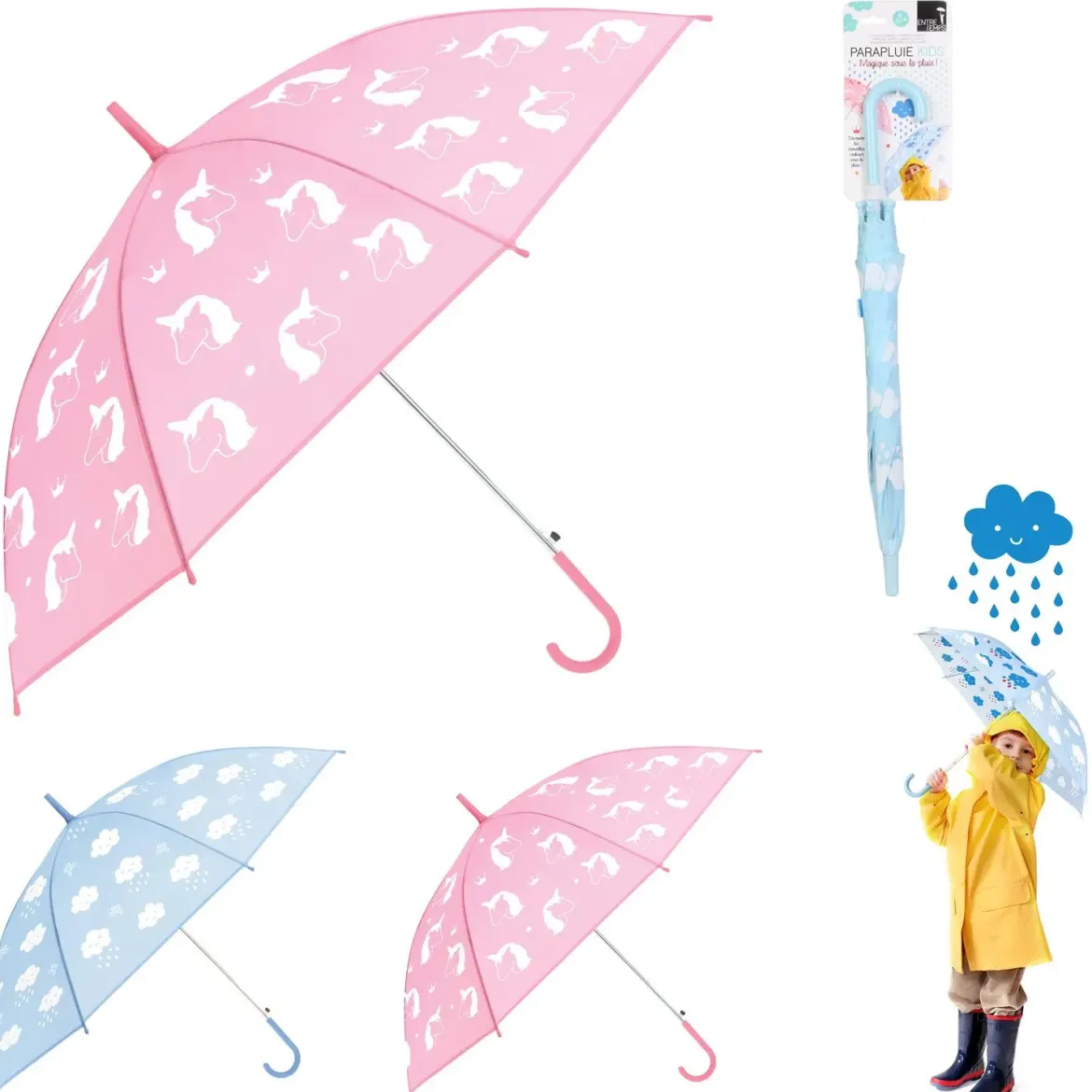 PARAPLUIE ENFANT CHANGEMENT COULEUR