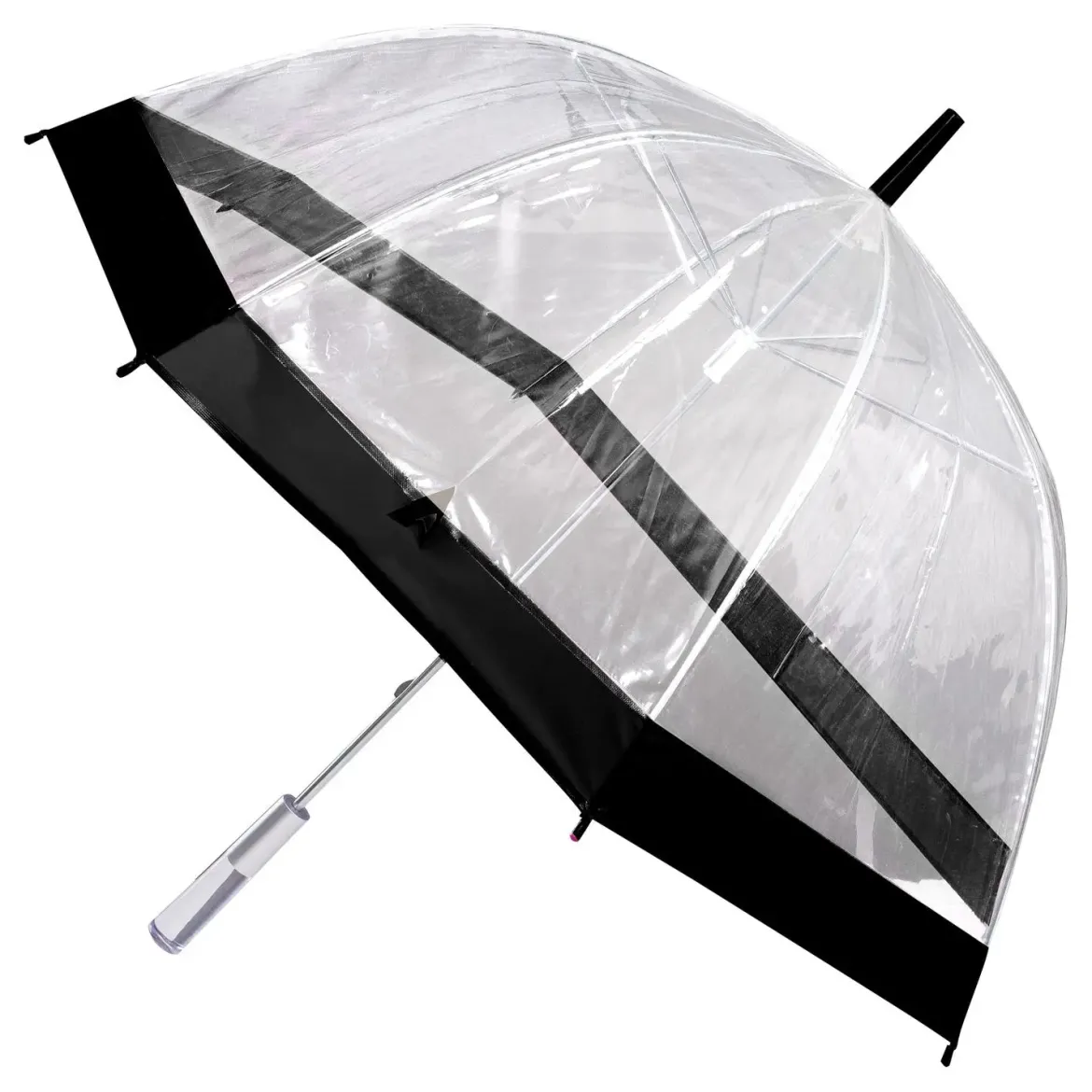 PARAPLUIE LONG DOME TRANSPARENT 80CM