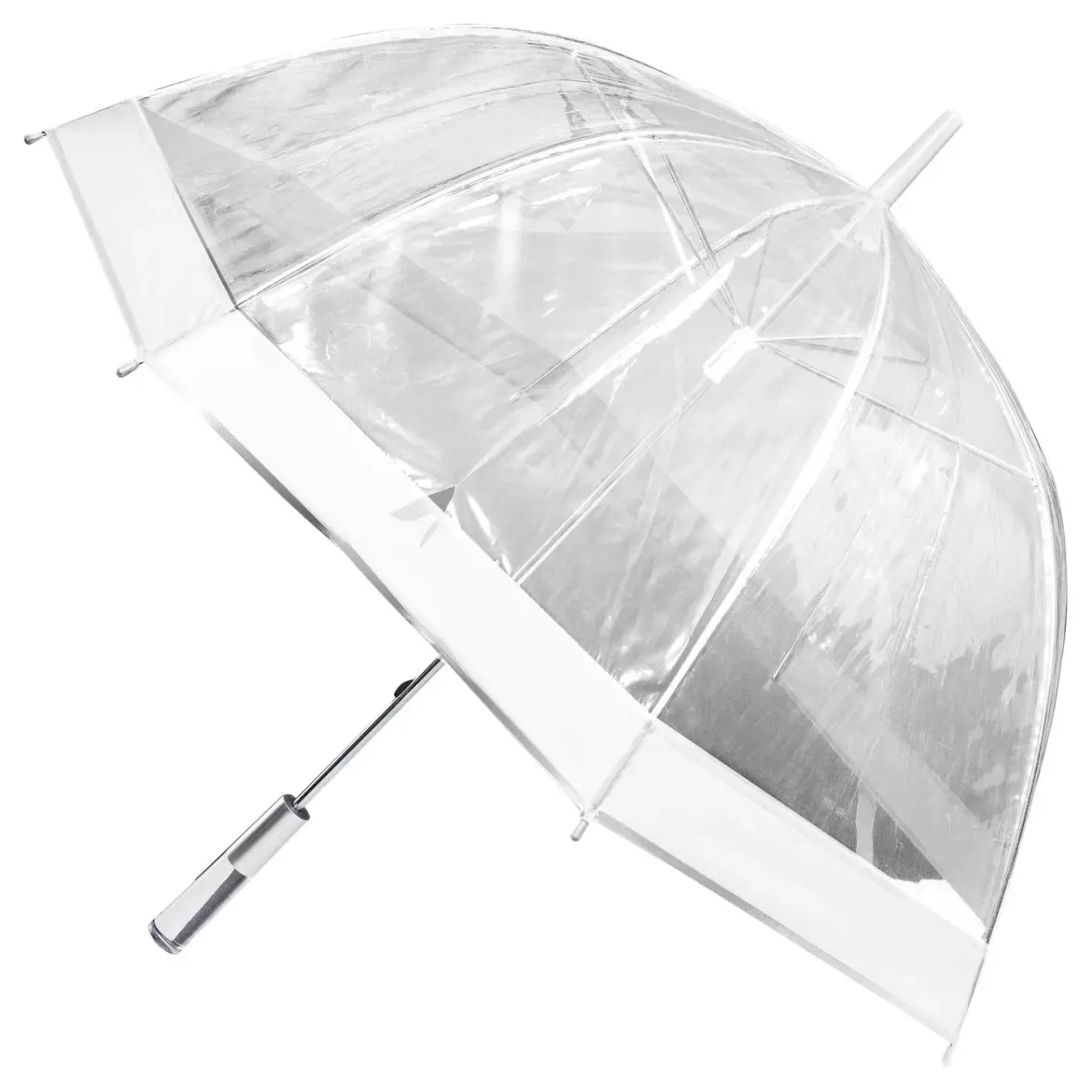PARAPLUIE LONG DOME TRANSPARENT 80CM