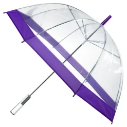 PARAPLUIE LONG DOME TRANSPARENT 80CM