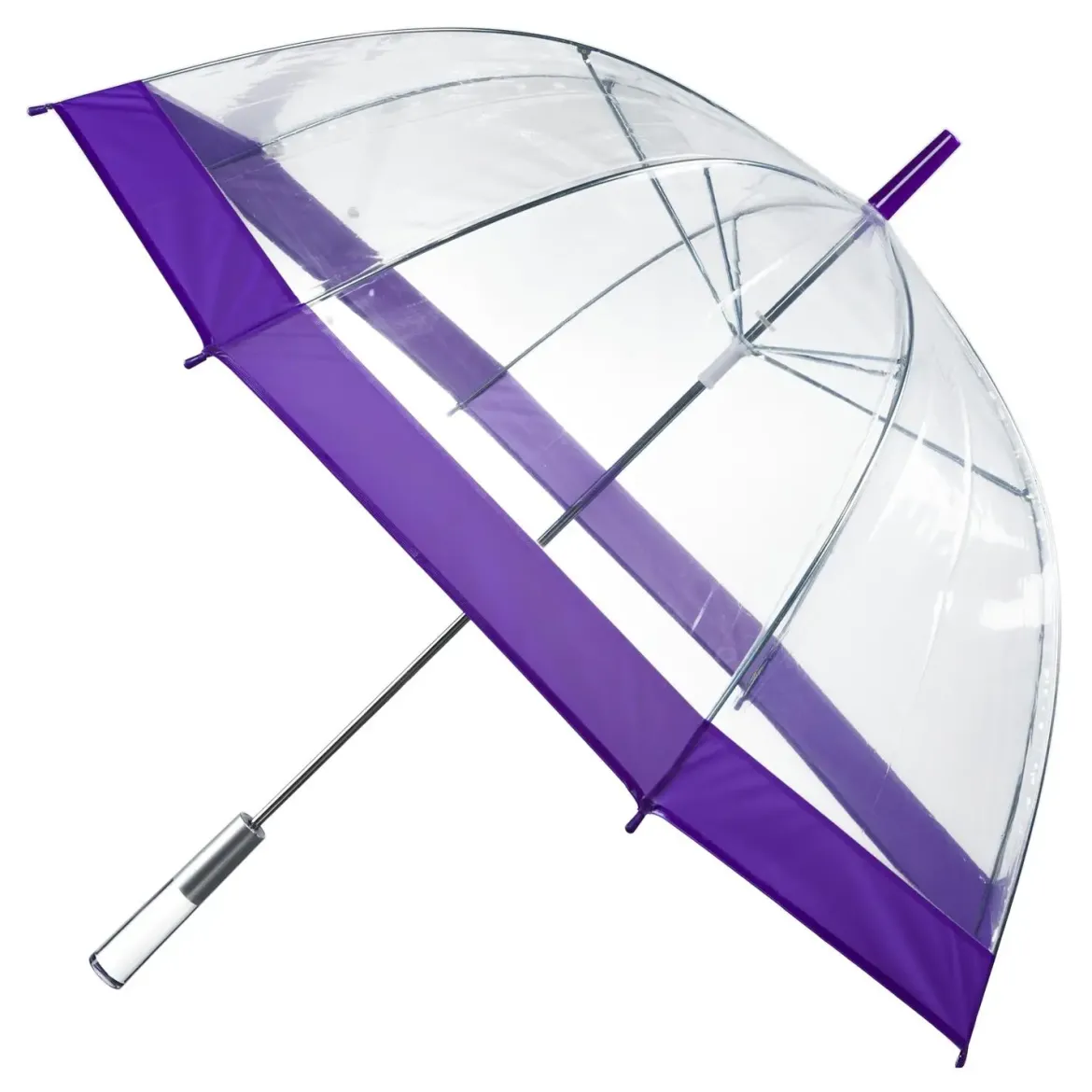 PARAPLUIE LONG DOME TRANSPARENT 80CM