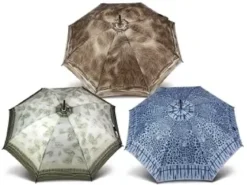 PARAPLUIE SYNTHETIQUE FER MANUEL CANNE BOIS
