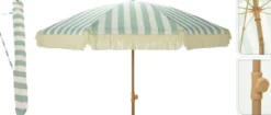 PARASOL DE JARDIN INCLINABLE D.200CM VERT