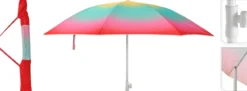 PARASOL DE PLAGE D.180CM INCLINABLE ANTI UV MODELE A
