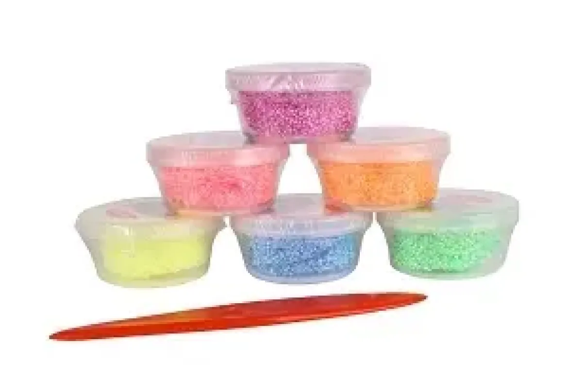PATE A MODELER CREAPITO MICROBILLES COULEURS FLUO 6 X 25 ML