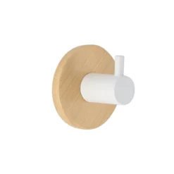 PATERE SIMPLE BAMBOU METAL PEINT 3M BLANC