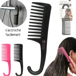 PEIGNE DEMELANT DOUCHE A DENTS LARGES