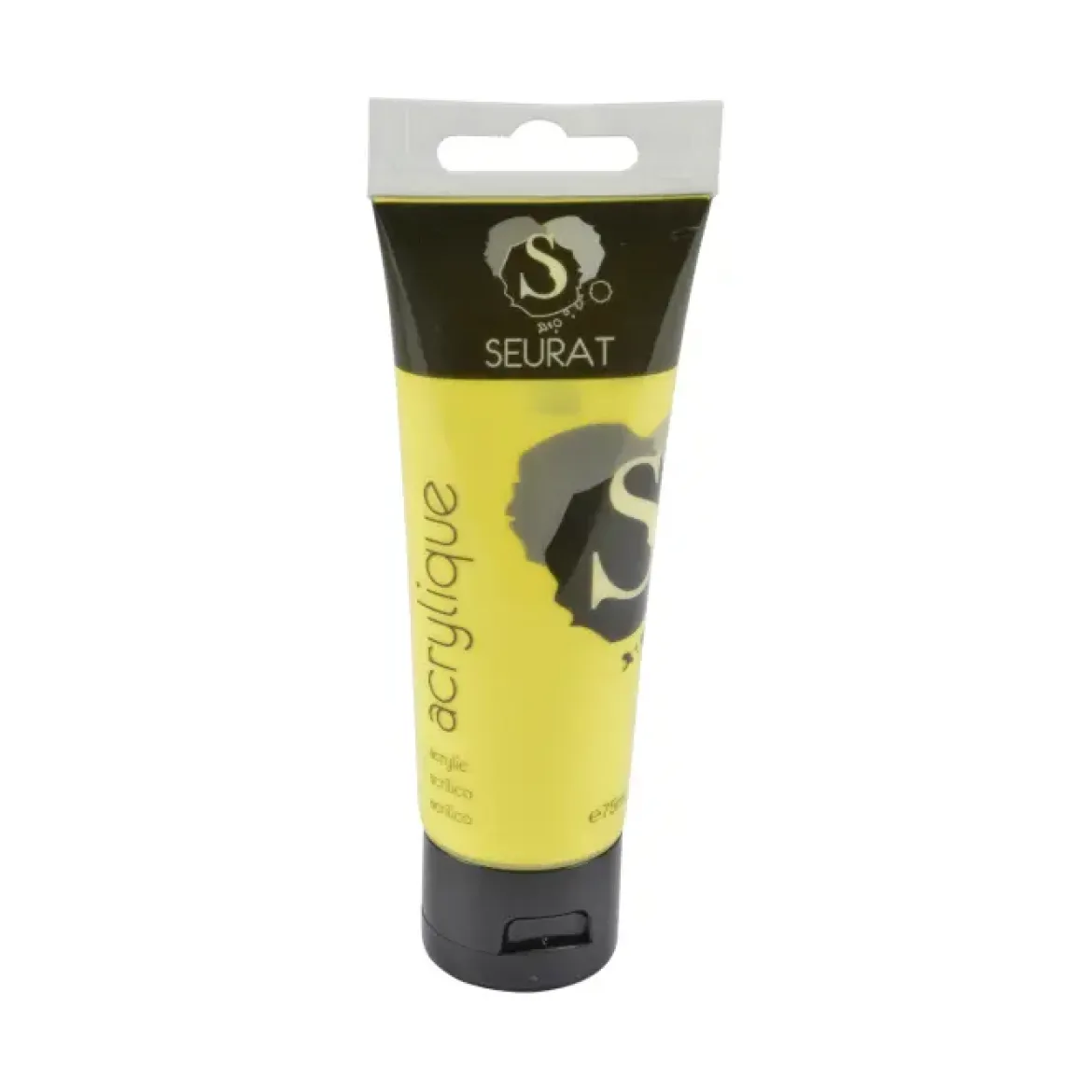 PEINTURE ACRYLIQUE TUBE 75ML JAUNE CADMIUM CLAIR