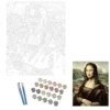 PEINTURE PAR NUMEROS LA JOCONDE VINCI