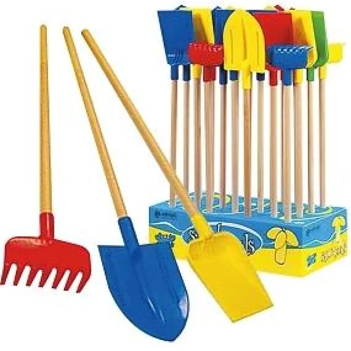 PELLE ET RATEAU MANCHE BOIS 72CM