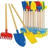 PELLE ET RATEAU MANCHE BOIS H.72CM
