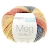 PELOTE DE FIL TRICOT MEG ACRYLIQUE MULTICOLORE 50G