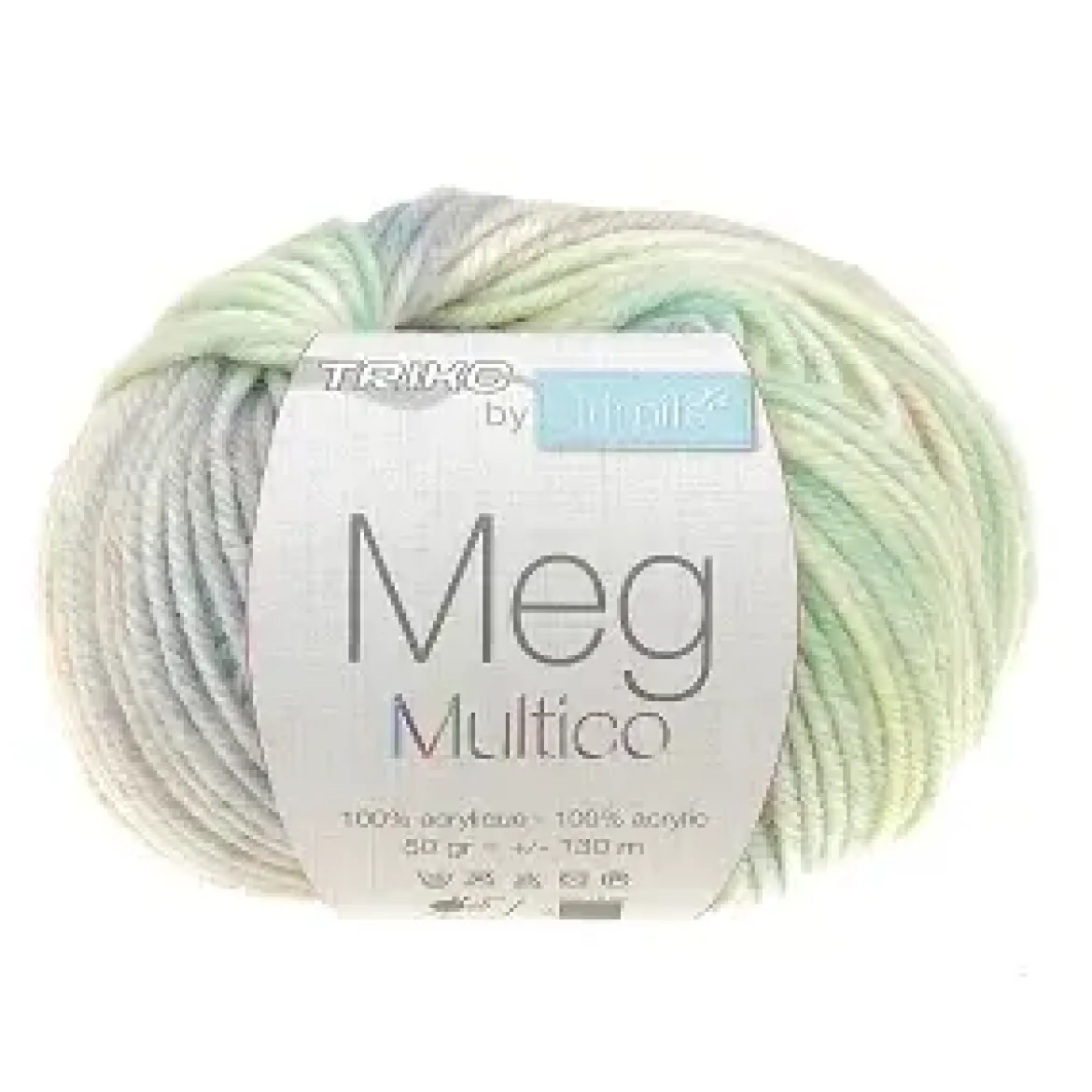 PELOTE DE FIL TRICOT MEG ACRYLIQUE MULTICOLORE 50G