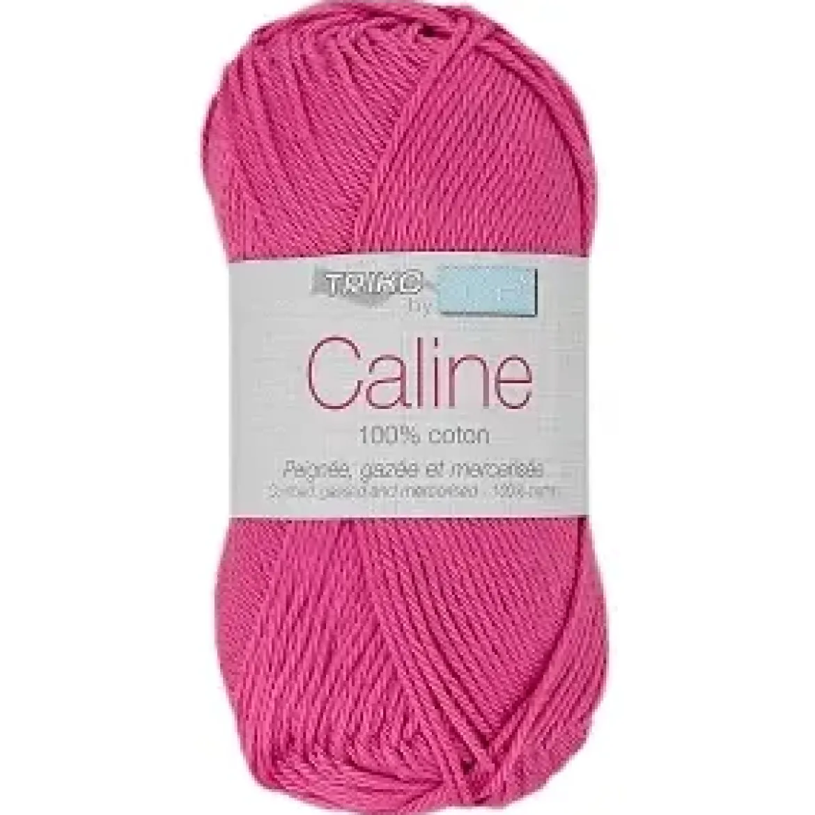 PELOTE FIL TRICOT CALINE COTON 50G ROSE