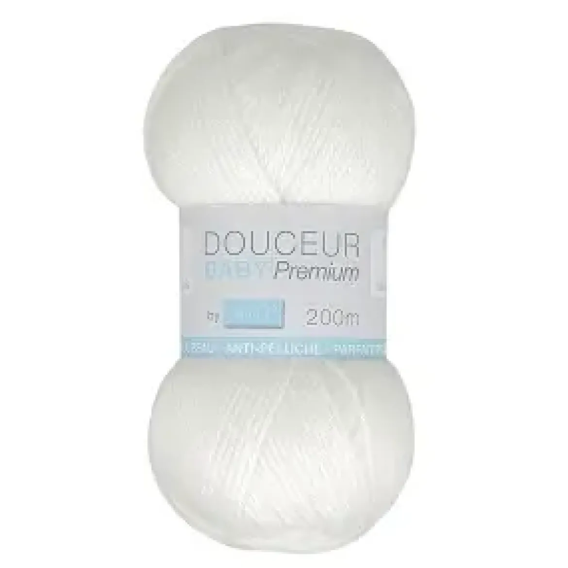 PELOTE FIL TRICOT DOUCEUR BABY 50G BLANC