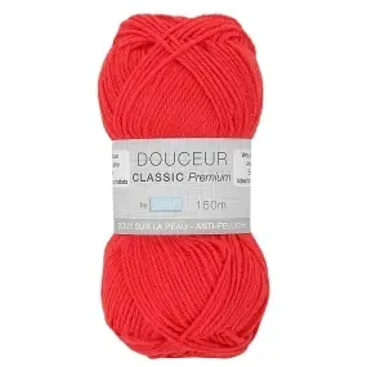 PELOTE FIL TRICOT DOUCEUR CLASSIC 50G ROUGE